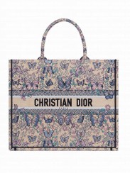 Christian Dior Large Dior Book Tote M1286 Apricot