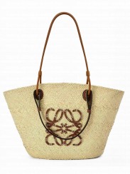 Loewe Large Anagram Basket Bag Coffee