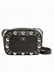 Valentino Garavani Nellcote Crossbody Bag In Grainy Calfskin Black