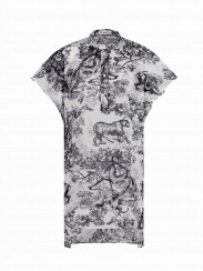 Christian Dior Women's Blouse Longue A mancherons Dioriviera Gray