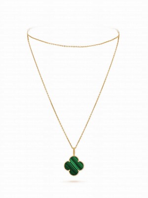 Van Cleef & Arpels VCA Vintage Alhambra Necklace Green