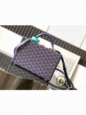 Goyard Grand Hôtel Trunk Bag Navy Blue