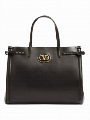 Valentino Garavani Antibes Medium Shopping Bag Black