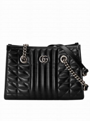 Gucci GG Marmont Small Tote Bag 681483 Black
