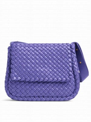 Bottega Veneta Cobble Shoulder Bag 709418 Purple