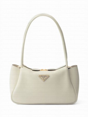 Prada Darling medium leather shoulder bag Cream