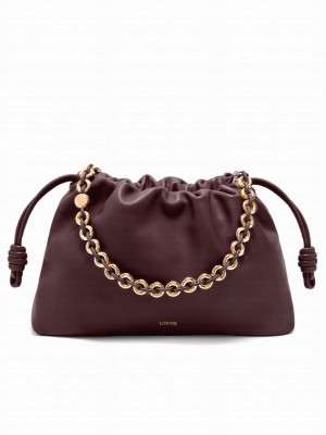 Loewe Large Flamenco Purse In Mellow Nappa Lambskin Mauve
