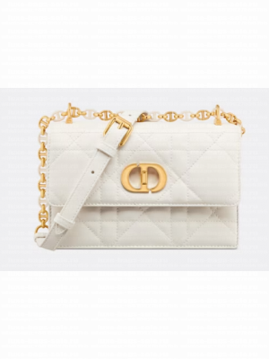 Dior MISS CARO MINI BAG Macrocannage Lambskin S5169UD Latte