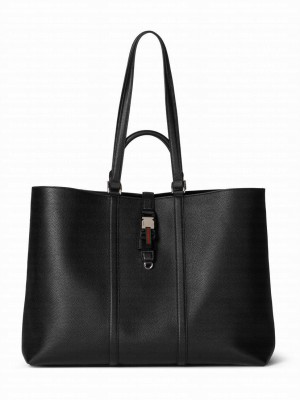 Gucci Large Tote Bag With Web 816753 Black
