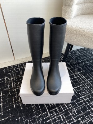 CELINE HIGH RAIN BOOTS IN NATURAL RUBBER