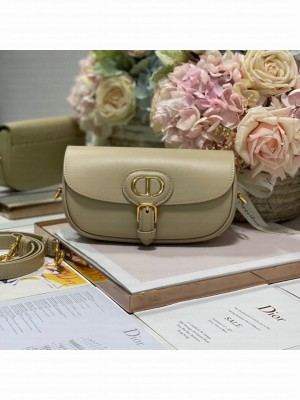 DIOR BOBBY EAST-WEST BAG Box Calfskin M9317S Gray