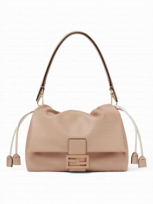 Fendi Mamma Baguette Medium Nappa Leather Bag 8BR833 Pink