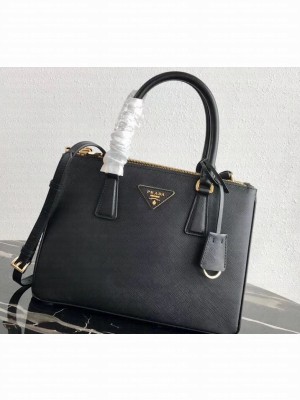 Prada Galleria Small Saffiano Leather Bag 1BA863 Black