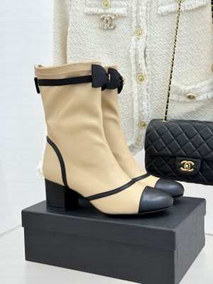 Chanel Women's Ankle Boots G46755 Beige
