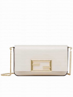 Fendi Wallet On Chain With Pouches Cream