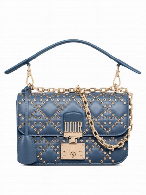 Christian Dior Small Dior Addict Bag Blue