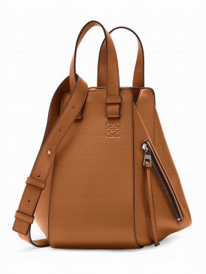 Loewe Hammock Drawstring In Classic Calfskin Coffee