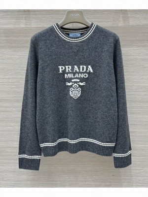 Prada Women's Cashmere Sweater Gray