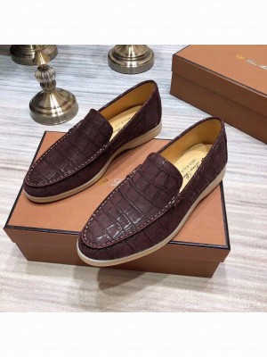 Loro Piana Summer Walk Suede Calf Skin