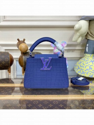 Louis Vuitton CAPUCINES MINI N93163 blue