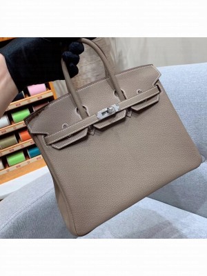 Hermes Birkin 25cm Bag in Original Togo Leather Elephant Gray