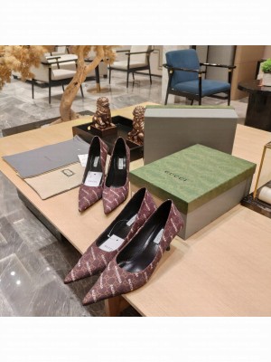 Gucci x Balenciaga 65mm/100mm the Hacker Project Square Knife Pump Coffee 2022 Collection