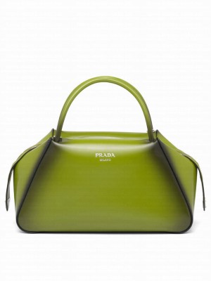 Prada Medium Brushed Leather Prada Supernova Handbag 1BA365 Green