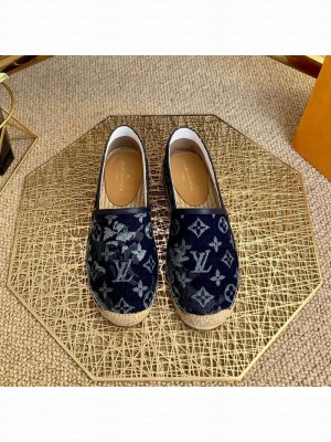 Louis Vuitton Bidart Espadrilles in Blue Monogram Tapestry Denim 2021 (For Women and Men) Collection