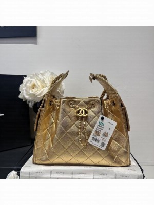 CHANEL 25 SMALL HANDBAG AS5293 New Gold