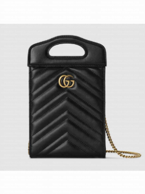 Gucci GG Marmont top handle mini bag 699756 black