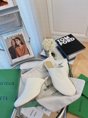 Bottega Veneta DOT SOCK White Lambskin  55mm slippers Sandals 2021 Collection