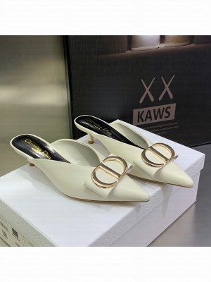 Dior Mule 4.5cm Lambskin White