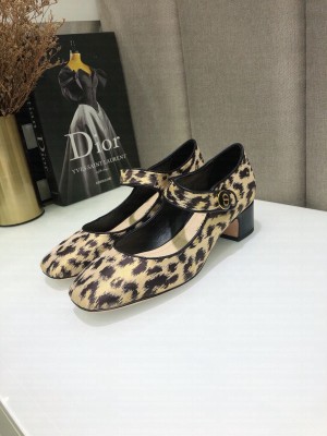 DIOR HEEL 7CM CALFSKIN D-DOLL PUMPS LEOPARD PRINT 2022 COLLECTION