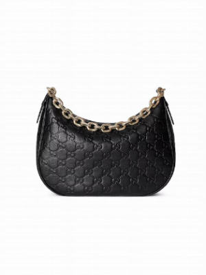 Gucci GG EMBLEM MEDIUM SHOULDER BAG 820453 black