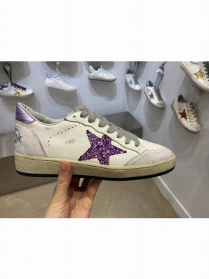 Golden Goose GGDB Calfskin Sneaker White./Purple Sequins Spring/Summer 2021 Collection 01