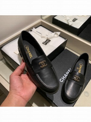 Chanel Calfskin Black Loafers G35067 Spring/Summer 2021 Collection
