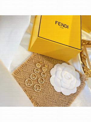 Fendi Earrings Crystal F Is Fendi 2022 Collection 02