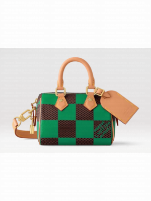 Louis Vuitton Speedy 18 Bandouliere Damier Pop N40595 green
