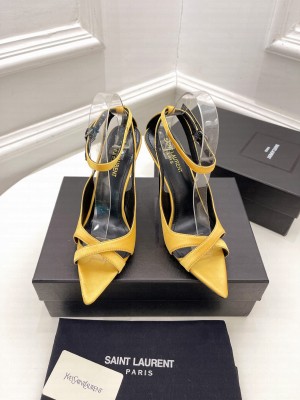 Saint Laurent 10cm Silk Sandals 2022 Collection 04