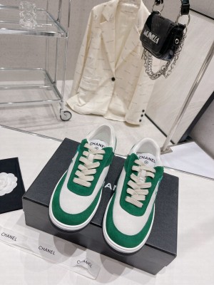 Chanel Suede Sneakers G39978 Green 2023SS 