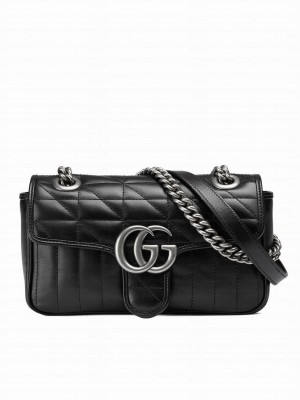 Gucci GG Marmont Mini Shoulder Bag 446744 Black