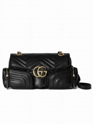 Gucci GG Marmont Small Multi-Pocket Bag 795228 Black