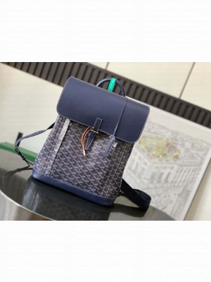 Goyard Alpin MM Backpack Navy Blue