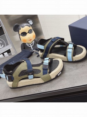 Dior Atlas Strap Sandals Green Spring/Summer 2021 Collection (For Women and Men)