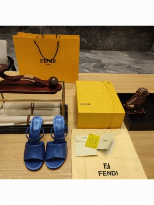 Fendi First 95mm calfleather high-heeled sandals 09