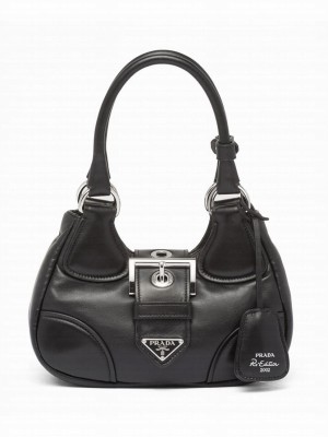 Prada Moon Padded Nappa-leather Bag 1BA381 Black