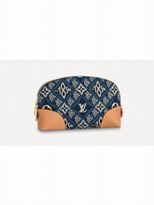 Louis Vuitton SINCE 1854 POCHETTE COSMETIQUE M80307 blue