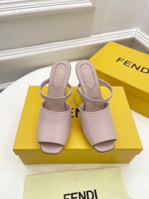 FENDI FIRST 85mm Pink leather high-heeled sandals 2022 Collection