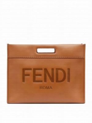Fendi Shopping Bag Coffee