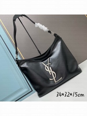 SAINT LAURENT LEATHER BAG 202235 BLACK